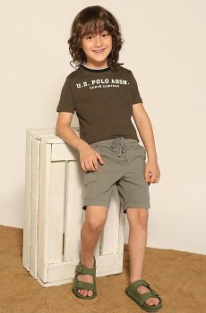 U.S. Polo Assn. Kids Boys Cotton Cargo Shorts
