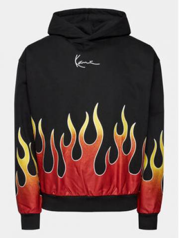 Karl Kani Світшот Small Signature Flame Чорний Relaxed Fit Karl Kani Світшот Small Signature Flame Чорний Relaxed Fit