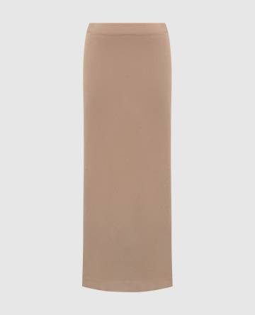 Коричневая юбка миди Коричневая юбка миди