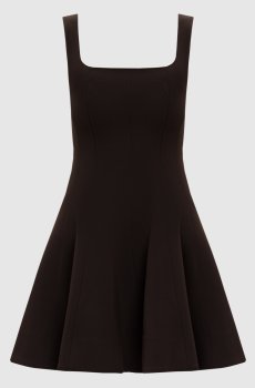 Коричневое платье мини Bronte