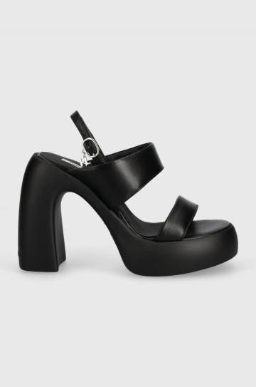 Кожаные сандалии Karl Lagerfeld ASTRAGON HI цвет чёрный KL33724 Кожаные сандалии Karl Lagerfeld ASTRAGON HI цвет чёрный KL33724