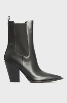 Женские черные кожаные казаки LENI BOOTIE Черный 37 Michael Kors 40T4LNHE5L