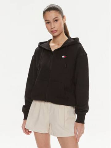 Tommy Jeans Світшот Badge DW0DW17955 Чорний Relaxed Fit Tommy Jeans Світшот Badge DW0DW17955 Чорний Relaxed Fit