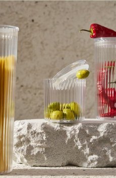 Контейнер для їжі з кришкою - сірий