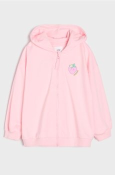 Худі з капюшоном з принтом на спині - пастельний рожевий