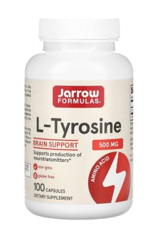 L-Тирозин Jarrow Formulas L-Tyrosine 500 мг, 100 капсул