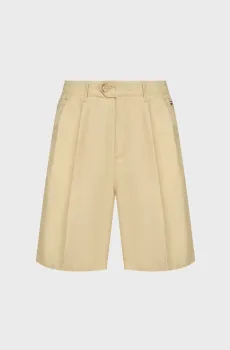 Женские бежевые шорты COTTON LINEN SHORT Бежевый 32 Tommy Hilfiger WW0WW41771