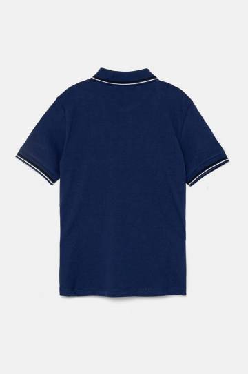 Детское поло Emporio Armani цвет синий с принтом 8N4FB3 1JPTZ Детское поло Emporio Armani цвет синий с принтом 8N4FB3 1JPTZ