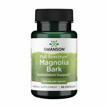 Кора магнолии Swanson Full Spectrum Magnolia Bark 400 мг, 60 капсул Кора магнолии Swanson Full Spectrum Magnolia Bark 400 мг, 60 капсул