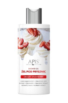Уценка! Гель для душа Apis Natural Cosmetics Creamy Strawberry Shower Gel, 300 мл