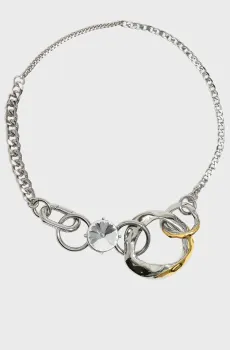 Женское серебристое ожерелье Серебряный ONESIZE Bimba Y Lola 252BAB105.10040