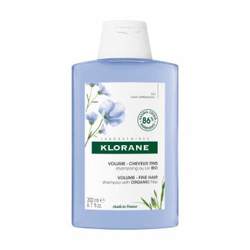 Шампунь для придания объема тонким волосам Klorane Shampoo with Flax Fiber с экстрактом льняного волокна, 200 мл Шампунь для придания объема тонким волосам Klorane Shampoo with Flax Fiber с экстрактом льняного волокна, 200 мл