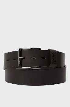 Мужской темно-коричневый кожаный ремень Коричневый 100 Karl Lagerfeld 561431.815300;490