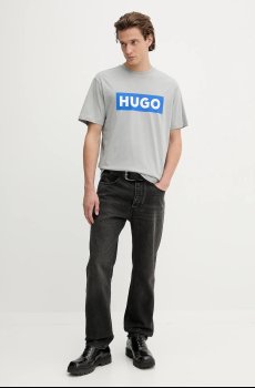 Хлопковая футболка Hugo Blue Nico