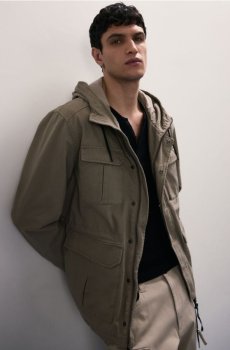 Reserved - Куртка з каптуром - бежевий - 7922H-08X