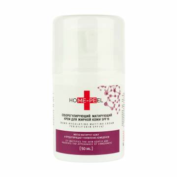 Себорегулирующий матирующий крем для лица Home-Peel SPF 15 для жирной кожи, 50 мл Себорегулирующий матирующий крем для лица Home-Peel SPF 15 для жирной кожи, 50 мл