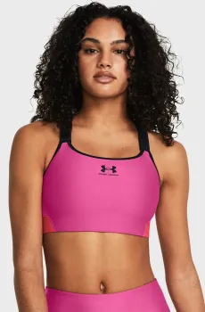 Женский малиновый топ UA HG Armour High Малиновый XL Under Armour 1379195-686