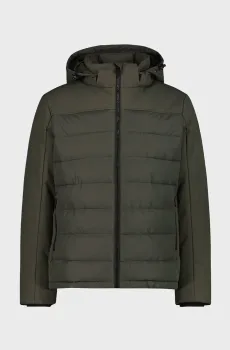 Мужская оливковая куртка ZIP HOOD FEEL WARM Оливковый 52 CMP 34K0147-F905