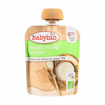 Детский десерт Babybio из овсяного молока, с бананом, от 6 месяцев, 85 г Детский десерт Babybio из овсяного молока, с бананом, от 6 месяцев, 85 г