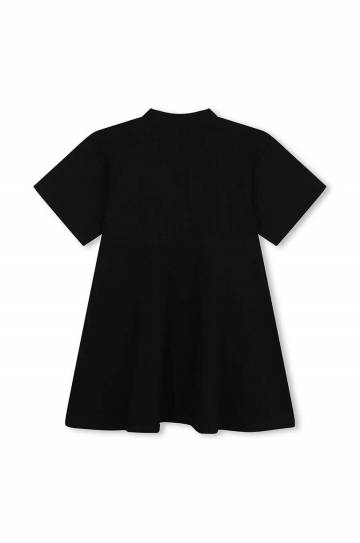 Детское платье Dkny цвет чёрный mini расклешённое D60252 Детское платье Dkny цвет чёрный mini расклешённое D60252