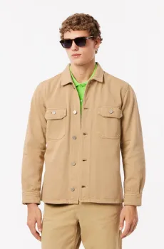 Мужская бежевая рубашка Бежевый 41 Lacoste CH3468I8V