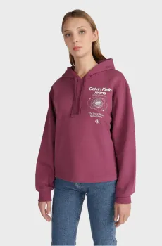 Женское фиолетовое худи Фиолетовый S Calvin Klein Jeans J20J221939