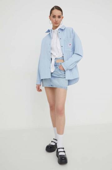 Джинсовая юбка Tommy Jeans mini карандаш Джинсовая юбка Tommy Jeans mini карандаш