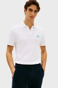 Мужское белое поло SCRIPT Белый XL Tommy Hilfiger MW0MW43046