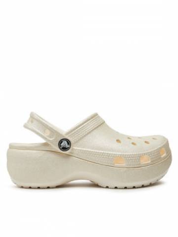 Crocs Шльопанці Classic Platform Glitter Clog W 207241 Écru Crocs Шльопанці Classic Platform Glitter Clog W 207241 Écru
