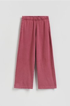 Reserved - Трикотажні штани з високим вмістом бавовни - рожевувато-ліловий - 917HS-34X