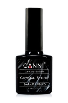 Уценка! Гель-лак для ногтей Canni Crystal Stone 906 серебро/розовый, 7.3 мл
