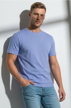 Бавовняна футболка basic - гіацинтовий
