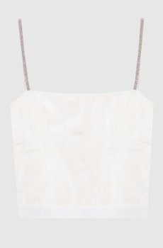 Белый топ с вышивкой