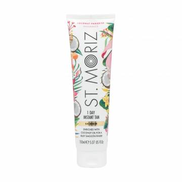 Уценка! Бронзатор с легким эффектом загара для тела St. Moriz 1 Day Instant Tan Shimmer Coconut Paradise Fragrance, 150 мл Уценка! Бронзатор с легким эффектом загара для тела St. Moriz 1 Day Instant Tan Shimmer Coconut Paradise Fragrance, 150 мл