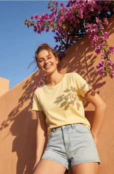 Бавовняна футболка з коротким рукавом - yellow jeans