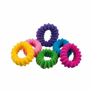 Набор зажимов для волос TITANIA, эластичные, 6шт, 7989 GIRL