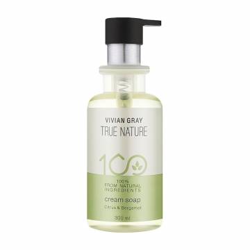 Крем-мыло для рук Vivian Gray True Nature Citrus & Bergamot Cream Soap, 300 мл Крем-мыло для рук Vivian Gray True Nature Citrus & Bergamot Cream Soap, 300 мл