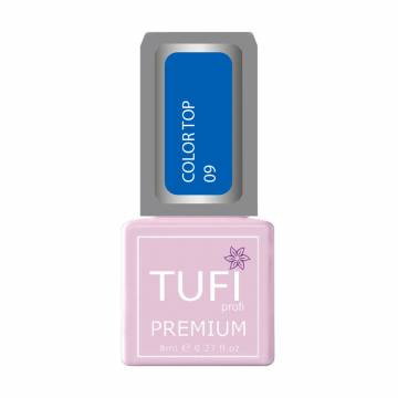Цветной топ для ногтей Tufi profi Premium Color Top 09 Морская гладь, 8 мл Цветной топ для ногтей Tufi profi Premium Color Top 09 Морская гладь, 8 мл