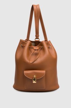 Коричневый кожаный рюкзак Extra