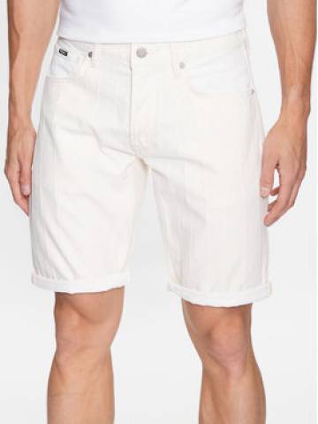 Pepe Jeans Джинсові шорти Callen Short Stripe PM801013 Білий Relaxed Fit Pepe Jeans Джинсові шорти Callen Short Stripe PM801013 Білий Relaxed Fit