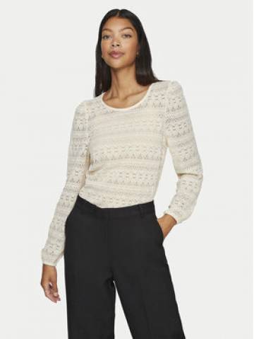 Vila Светр Chikka 14095731 Бежевий Standard Fit Vila Светр Chikka 14095731 Бежевий Standard Fit