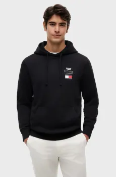 Мужское черное худи X CF1 LOGO Черный S Tommy Hilfiger MN0MN00079