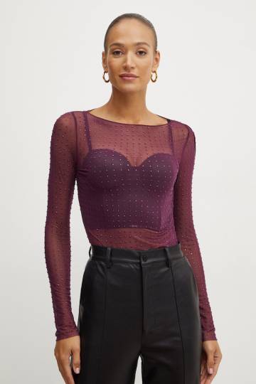 Блузка Pinko женская цвет фиолетовый узор 103911 A220 Блузка Pinko женская цвет фиолетовый узор 103911 A220