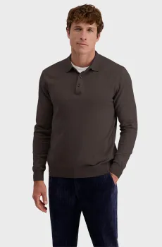 Мужское темно-коричневое поло Коричневый 3XL Pierre Cardin PC.-C5 51714.5133