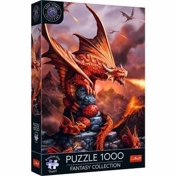 Пазл Trefl Premium Plus Вогняний дракон 1000 елементів (10900) Пазл Trefl Premium Plus Вогняний дракон 1000 елементів (10900)