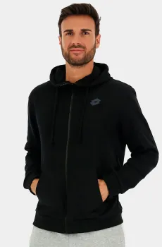 Мужское черное худи MSC SWEAT FZ HD III Черный L Lotto 219880/1CL