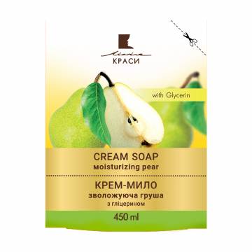 Крем-мыло Лінія краси Cream Soap Увлажняющая груша, 450 мл Крем-мыло Лінія краси Cream Soap Увлажняющая груша, 450 мл