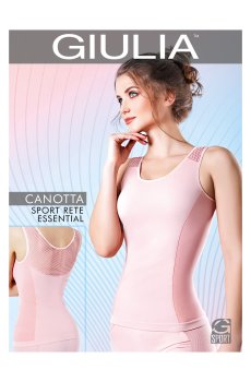 Уценка! Спортивная бесшовная майка женская Giulia Canotta Sport Rete Essential, Blossom, M