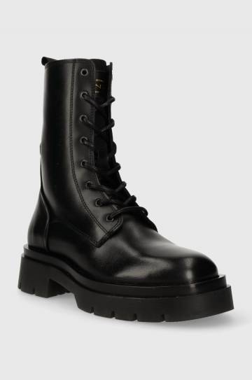 Кожаные полусапожки Gant Meghany женские цвет чёрный на плоском ходу 27551404.G00 Кожаные полусапожки Gant Meghany женские цвет чёрный на плоском ходу 27551404.G00