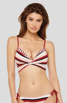 Женский лиф от купальника в полоску Разноцветный 36 MARC&ANDRE L2028-Y-392